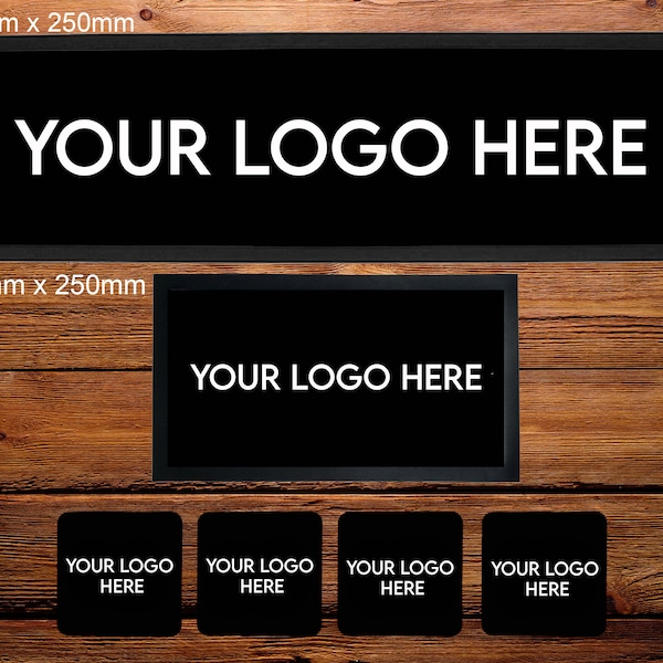 Custom Bar Mat With Logo Etsy