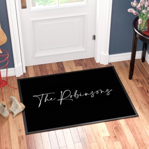Personalised Custom Printed Family Name Doormat, Ideal Gift for him/her