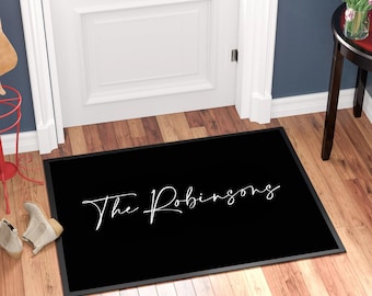 Personalised Custom Printed Family Name Doormat, Ideal Gift for him/her