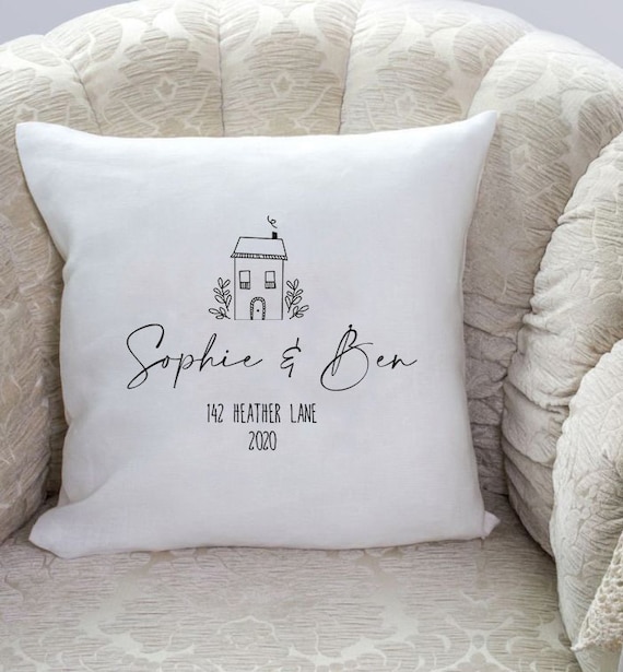 Personalised New Home First Home Cushion Ideal gift for her him decor cushion