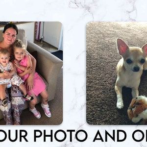 Personalised Custom Printed Photo/Text Coaster, Perfect gift for her/him, Birthday, Christmas, Image Coaster, stocking filler, Secret Santa