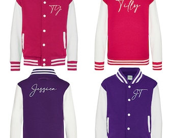 Children's/Kids Personalised College Varsity Jacket, Ideal gift, Christmas Birthday