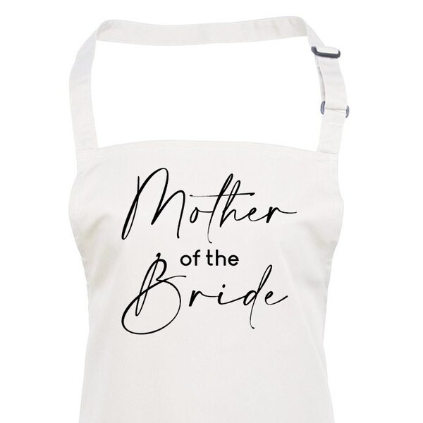 Mother of the Bride Wedding Day Apron, Bridal, Dress Protector, Ideal Gift, Daughters wedding