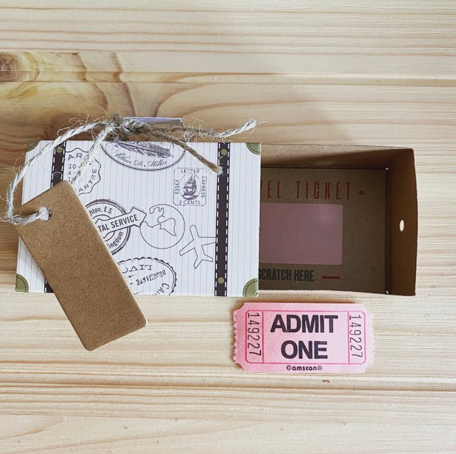 DIY Travel Gift Reveal Mini Suitcase Surprise Holiday Etsy UK