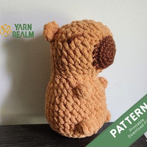 Capibara-haakpatroon Amigurumi Plushy - haakpatroon met laag naaiwerk voor beginners