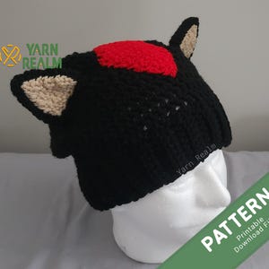 Shadow the Hedgehog inspired Crochet Pattern - US english terms - Sonic the Hedgehog friends - sega inspired