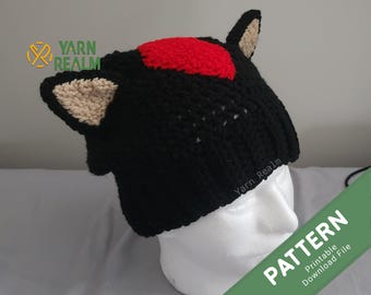 Shadow the Hedgehog Crochet Hat Pattern: Sega Inspired (PDF Pattern)