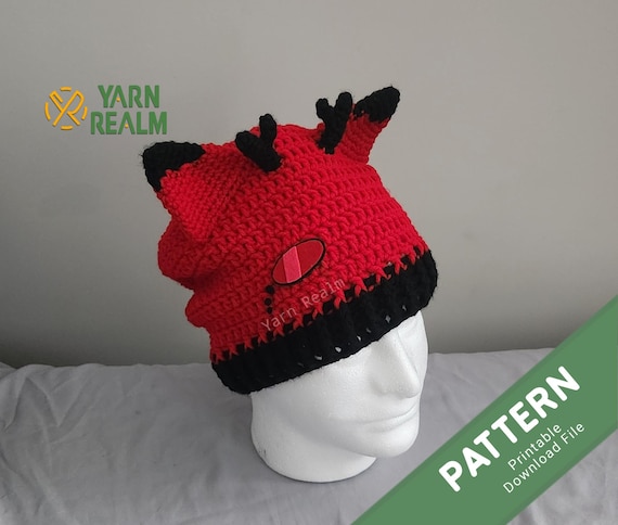 Hazbin Hotel Alastor Crochet Beanie Pattern – Radio Demon  display picture 2