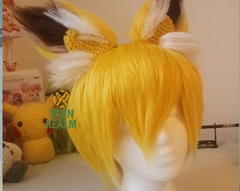 Crochet fox Ears Pattern | Faux Fur wolf ear Cosplay Headband (PDF Pattern)