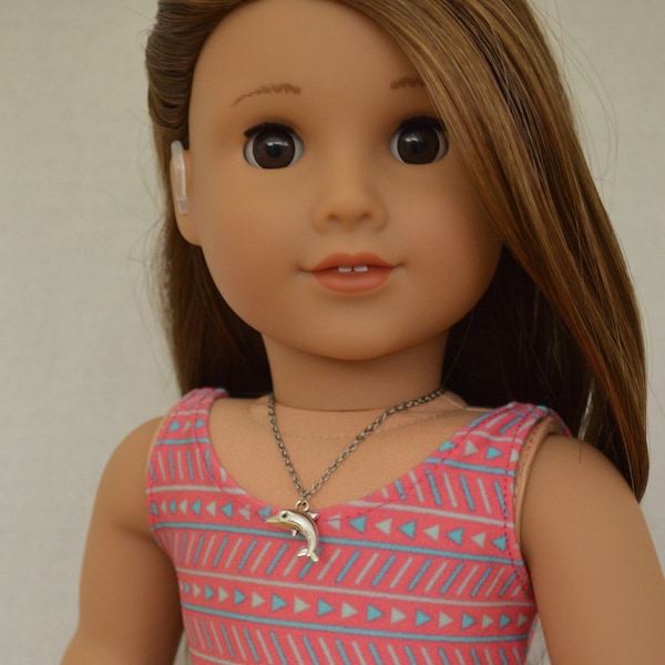 DOLPHIN 18" Doll Necklace-fits dolls like American Girl