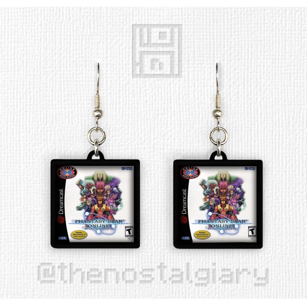 Sega Dreamcast Video Game Earrings