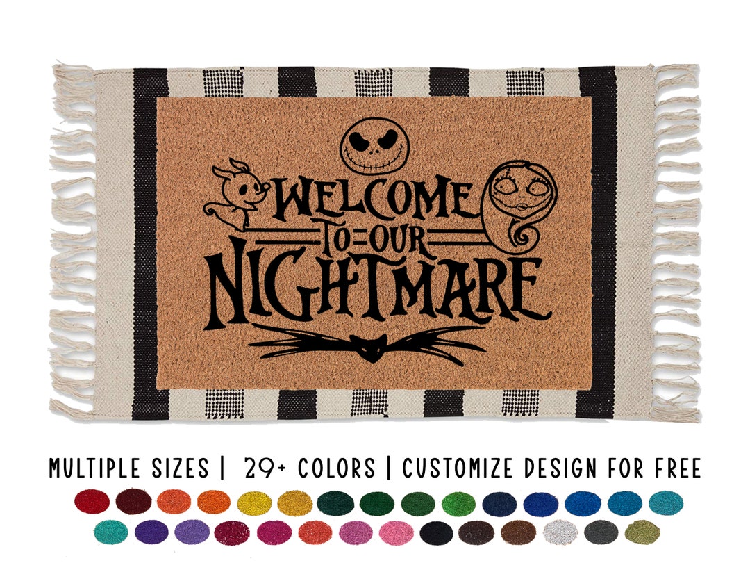 to Our Nightmare Doormat, Nightmare Before Christmas Doormat