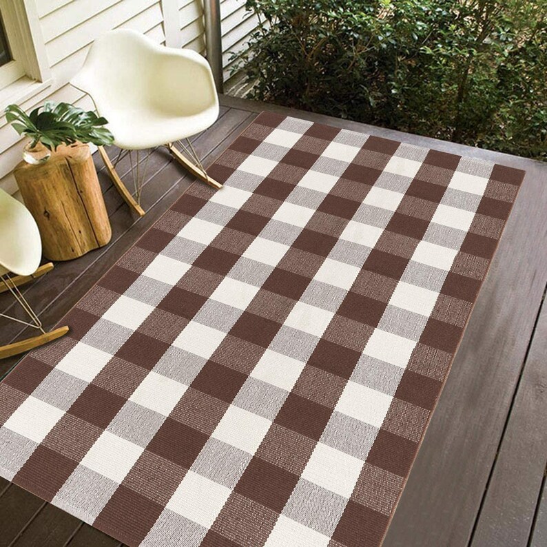 Buffalo Plaid Check Layering Rug For 24x48 Etsy