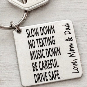 Engraved New Driver Personalized Key-fob First time Driver gift