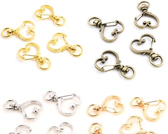 10pcs/lotx Snap Hook Trigger Clips Buckles For Keychain Lobster Lobster Clasp Hooks for Necklace Key Ring Clasp DIY Making