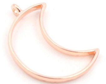 10 pcs/lot Border Mold Rose Gold Geometric Hollow Metal Frame Bezel Epoxy Resin Pendant Tray For DIY Jewelry Making