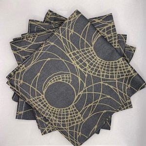 Golden Circles Cocktail Napkins
