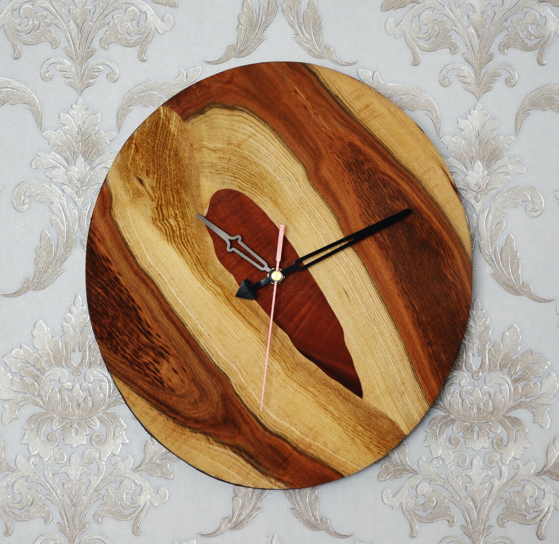 Handmade wall clock Oval Etsy