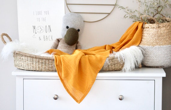 mustard muslin wrap