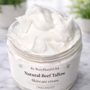 Whipped Natural Beef Tallow Skin Cream - Unscented