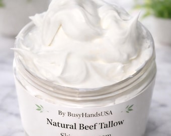 Whipped Natural Beef Tallow Skin Cream - Unscented