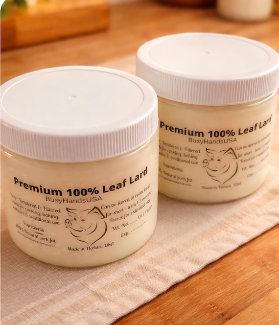 100% Natural Leaf Lard From Small Florida Farm, NON -GMO