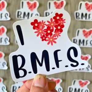 Billy Strings I LOVE BMFS Sticker | 2.5" x 3.25" Waterproof Vinyl Sticker