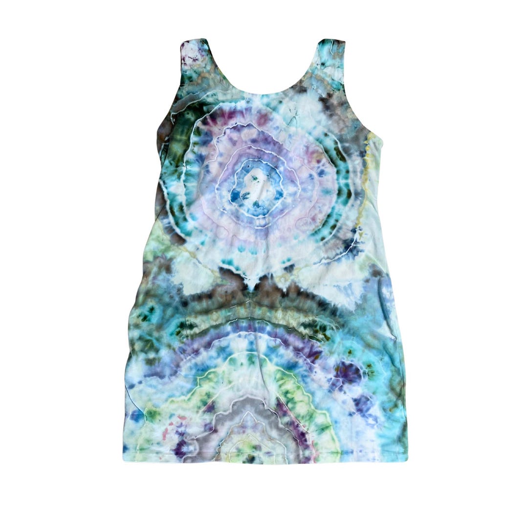 princess polly baby blue dress Tie Dye Bodycon Mini Dress | Women's Size XL