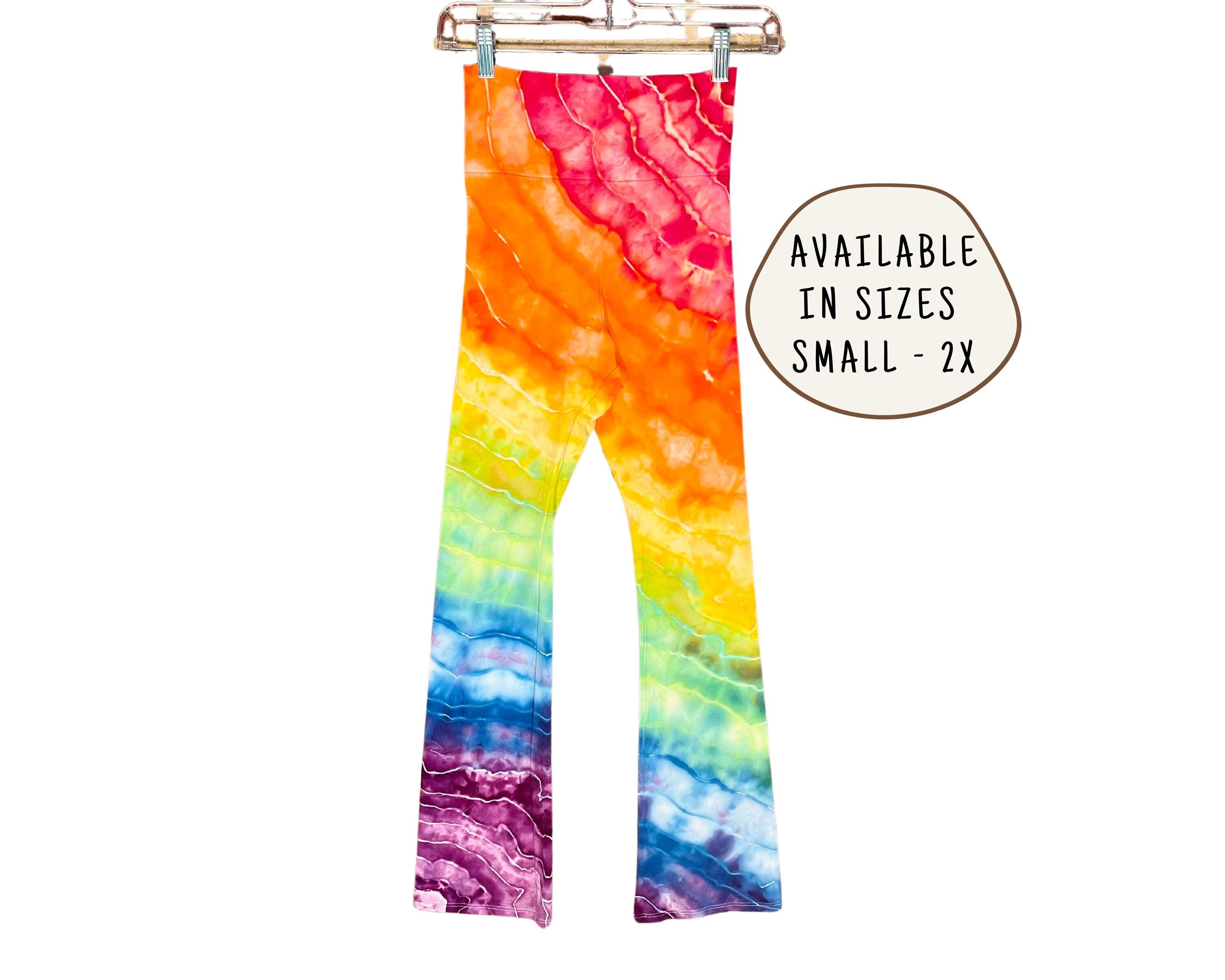 Anthropologie Everleigh Women's High Waist Bell Bottom Pants - Tie Dye & Solid Flare Leg, Soft Knit (New With Tags)