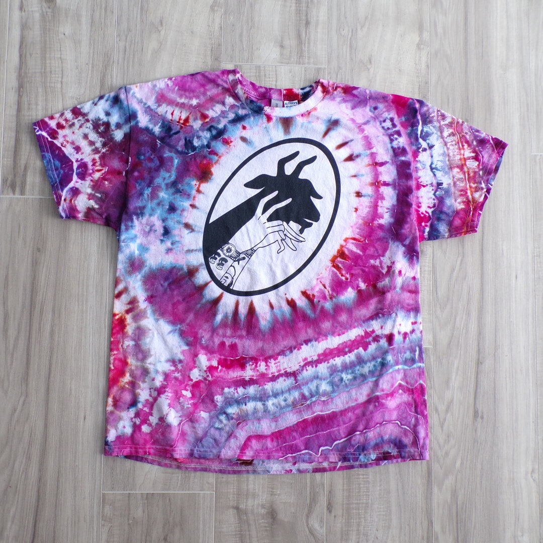 Billy Strings Shadow Goat Tie Dye Tee Shirt Size XL Ice Dyed Hand Dyed ...