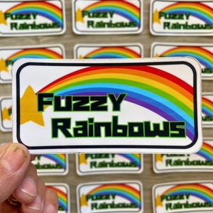 Fuzzy Rainbows Billy Strings Sticker | 2" x 4" Waterproof Vinyl Sticker