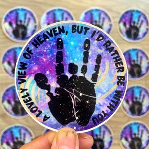 A Lovely View of Heaven... Grateful Dead Jerry Garcia Sticker | 3" Round Waterproof Vinyl Sticker
