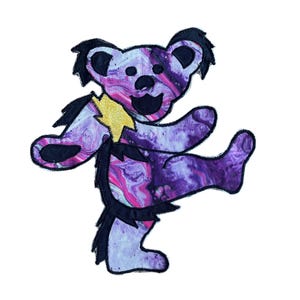 SALE!  Grateful Dead Dancing Bear Large Handmade Patch | 10.5" x 10" | SEW ON Patch