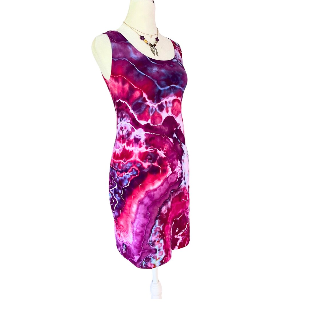Mini-robe moulante tie-dye Petite taille Robe débardeur douce