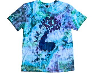 T-shirt Alice au pays des merveilles tie-dye | Grande taille | T-shirt unisexe à manches courtes Caterpillar