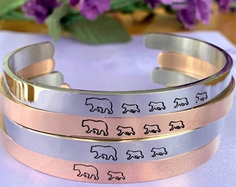 mother jewelry,mother cuff,Couple bracelet daughter and son,leather bracelet leather cuff,lovers cuff Mother/'s day boy and girl bracelet