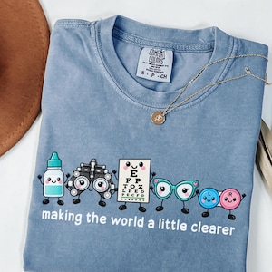 Optometrist Shirt Comfort Colors, Optometry Shirt, Eye Doctor Gift, Christmas Gift for Optometrist, Cute Eye Care Tee, Optician Gift