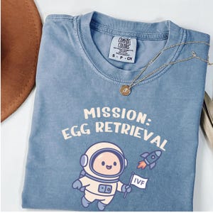 Camiseta de recuperación de óvulos, bonita camiseta de FIV, regalo divertido de transferencia de embriones para mujeres, camiseta de FIV, viaje de fertilidad, regalo de guerrera de FIV