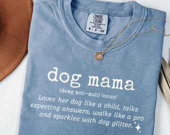 Grappige hond mama shirt, hond mama definitie shirt, grappig cadeau voor hondenmoeders, grappig shirt hond moeder, shirt in woordenboekstijl, cadeau voor hondenmoeder