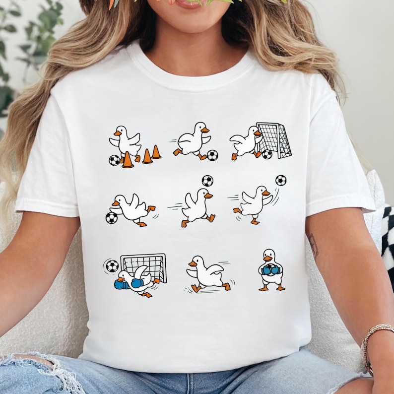 Funny Goose Soccer Shirt, Comfort Colors Soccer Tee,  Goose Soccer Player Shirt, Soccer Mom Gift, Soccer Coach Gift, Cute Soccer Graphic