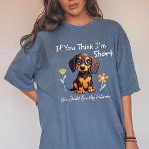 Sarcastic Dachshund Shirt Funny Doxie Tee Short Patience Dog Lover Gift Cute Wiener Dog Shirt Sausage Dog Tee  Dog Mom Shirt Pet Lover Gift