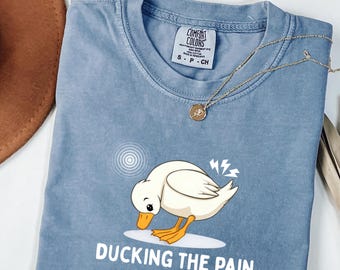 Funny Rheumatoid Arthritis Shirt: Ducking the Pain RA Humor