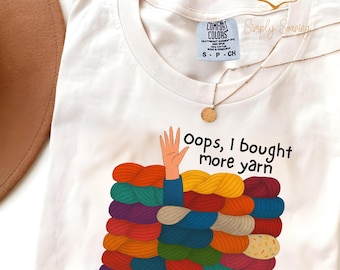 Funny Knitting Shirt For Woman, Crochet Humor Gift, Comfort Colors Crochet Lover Gift, Gift For Yarn Lovers, Knitter Shirt,Mom Grandma Shirt
