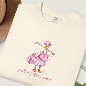 Lustiges Golf Gans Shirt : Damen Komfort Farben T-Shirt