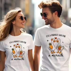 IVF Shirt Mom and Dad, It's A Perfect Day For A Miracle, Transfer Day Gift Tee, Strong Matching Tee, Ivf Mom Shirt, IVF Journey, Funny Goose