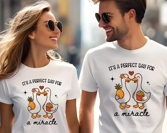 IVF Shirt Mom and Dad, It's A Perfect Day For A Miracle, Transfer Day Gift Tee, Strong Matching Tee, Ivf Mom Shirt, IVF Journey, Funny Goose