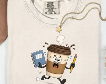 Funny Teacher Coffee Shirt, Comfort Colors Teacher Tee, Coffee Lover Teacher Gift, Cute Back To School Teacher Shirt