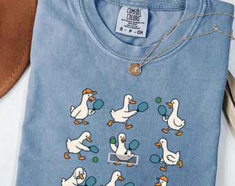 Funny Goose Pickleball Shirt Comfort Colors, Funny Pickleball Player Gift, Pickleball Lover Shirt, Cute Goose Graphic Tee
