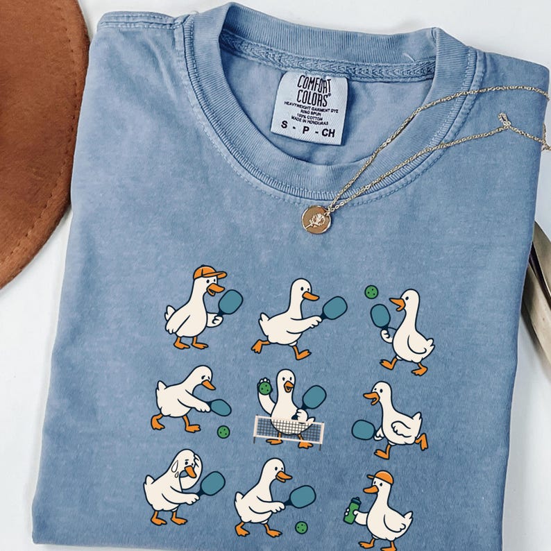 Funny Goose Pickleball Shirt Comfort Colors, Funny Pickleball Player Gift, Pickleball Lover Shirt, Cute Goose Graphic Tee