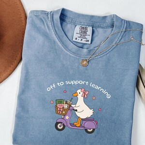 Camiseta divertida de ganso para para, camiseta profesional para para, camiseta para apoyar el aprendizaje, regalo para educador para para, camiseta para maestros de Comfort Colors